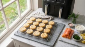 Mini Feuilletés au Saumon Fumé (Fromage Frais & Aneth) au Air Fryer