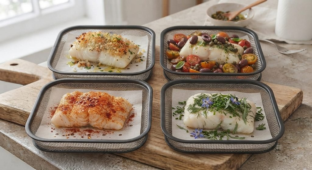 Dos de cabillaud à l'air fryer : les variantes miam !