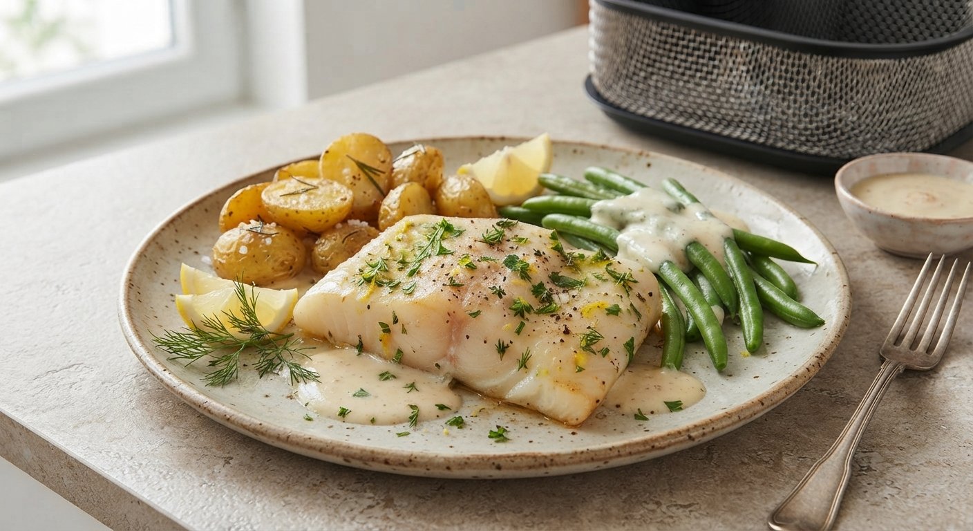 Dos de cabillaud à l'air fryer